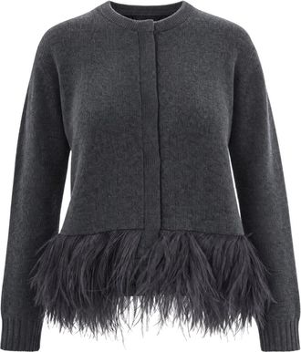 Fabiana Filippi Cardigan girocollo - - Knitwear - Donna - Grigio - S