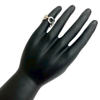 Herm&egrave;s Silver Silver 925 Band Ring (Pre-Owned)