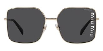 Miu Miu Dark Gray Square Ladies Sunglasses MU 51YS ZVN5S0 60