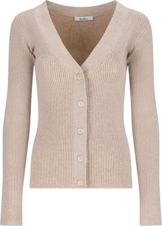 Max Mara Mxmgioiosa Cardigan - Dames - Vesten - Beige - L - Truien & Vesten