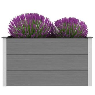 Berkfield Home Garden Raised Bed WPC 100x50x54 cm Grey | Size: 100 x 50 x 54 cm