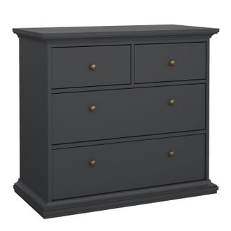Furniture To Go Paris Chest of 4 Drawers in Grey