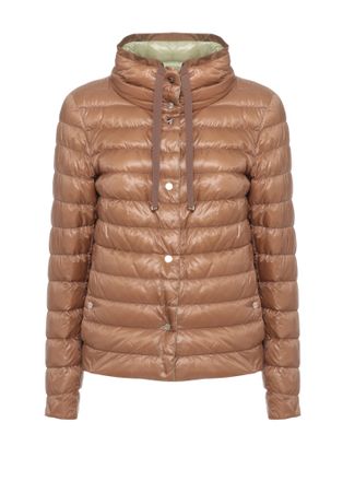 Herno Brown Reversible Quilted Down Jacket