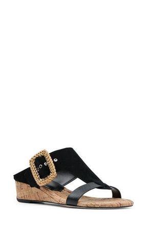 Donald J Pliner Vine Wedge Sandal in Black at Nordstrom Rack, Size 5.5
