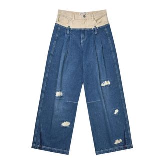Munthe Wide Jeans, female, Blue, Size: 2XL Rewari Pants