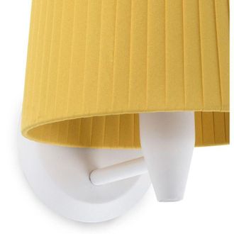 Faro Barcelona Samba Aplique De Pared Blanca/encintada Amarilla 64306-36