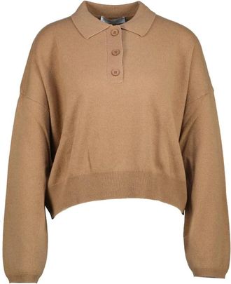 Am&eacute;lie & Am&eacute;lie Andria Trui - Dames - Ronde hals truien - Bruin - ONE Size - Truien & Vesten