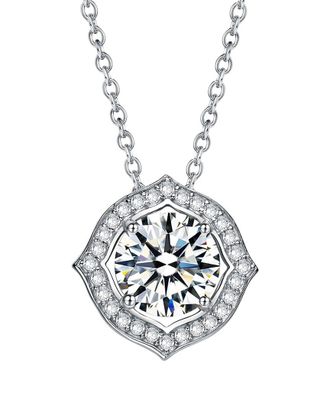 Genevive Silver Halo Pendant