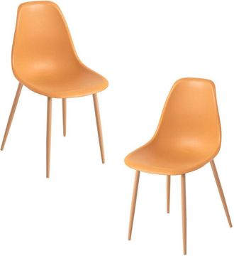 Regalos Miguel Packs Sillas Comedor - Pack 2 Sillas Mykle - Mostaza