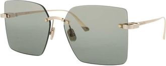 Dior CDIOR S3U Green Square Ladies Sunglasses CD40195U 10N 60
