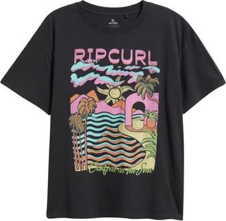 Rip Curl Crafted in the Sun Graphic T-Shirt in Washed Black at Nordstrom, Size Xx-Small