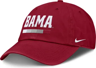 Nike Alabama Primetime Campus Club Nike Mens College Adjustable Hat in Red | NC0169WABN-2GH