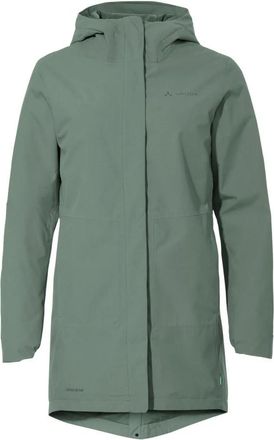 Vaude Cyclist Padded Parka II - Dames - Parka Jassen - Groen - S - Leer - Jassen