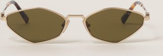 Miu Miu Logo Sunglasses, Woman, Loden Green Lenses