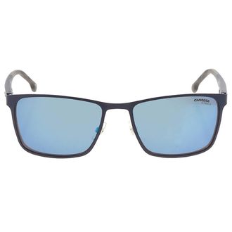 Carrera Grey Blue Mirror Rectangular Mens Sunglasses CARRERA 8046/S 0PJP/XT 54