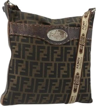 Fendi Pre-owned Vintage Zucca Canvas Shoulder Bag - - Pre-owned - Donna - Marrone - ONE SIZE