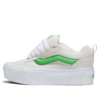 Vans (WMNS) Vans Knu Stack Casual Platform Shoes White Green VN000CP6CY9