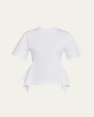 Alaia Panelled Short-Sleeve Top