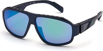 Adidas Sport SP0025 92N Mens Sunglasses Blue Size 62