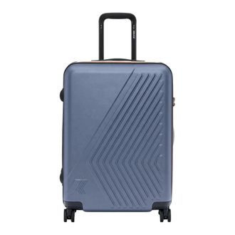 K-Way Eudoxieur Logo Trolley - unisex - Koffers - Blauw - Maat: ONE Size Zijde
