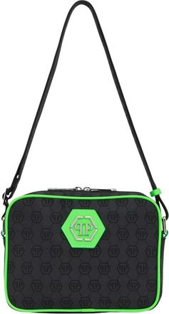 Philipp Plein Belt Bag Jacquard Monogram - Heren - Schoudertassen - Zwart - ONE Size - Leer - Tassen