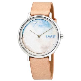 Skagen Signatur Quartz Blush Pink and Blue Dial Ladies Watch SKW2771