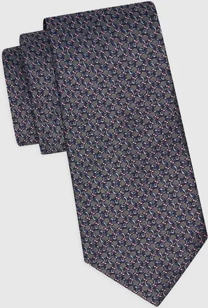 Ferragamo Men & apos;s Gancini Silk Jacquard Tie