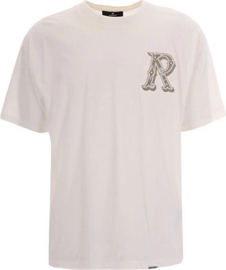 Represent Western Initial T-Shirt - Heren - T-shirts - Wit - 2XL - Katoen - Tops