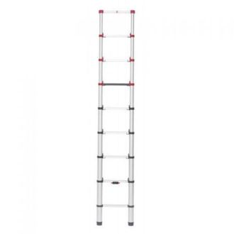 Hailo 7113-092 Escalera Telesc&oacute;pica De Aluminio Flexline 260 De 9 Pelda&ntilde;os Altura M&aacute;x. De Trabajo (cm) 340 - Hailo