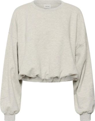 Gestuz Sweatshirts & Hoodies - Dames - Sweatshirts - Grijs - M - Leer - Hoodies & sweatvesten