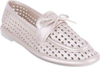 Elie Tahari Maple Cutout Loafer in Gold at Nordstrom, Size 7.5