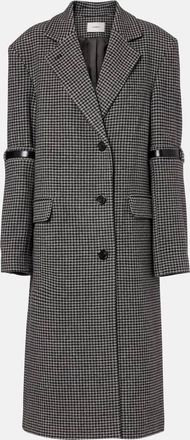 Coperni Houndstooth wool and cashmere coat