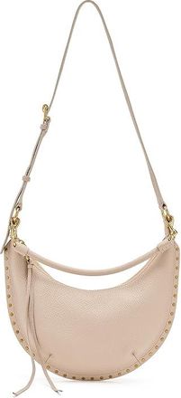 Rebecca Minkoff Darren Sm Crescent Xbody Cross Body Womens Handbags Stone, Leather/Polyester