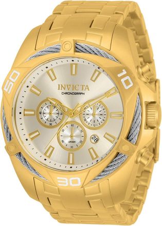 Invicta Bolt 34121 Heren Horloge - Quartz Uurwerk - Roestvrij Staal met zilveren Wijzerplaat - 50mm