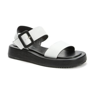 Keddo White Open Flat Sandals Women