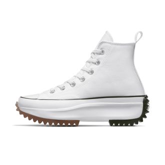 Converse Nike Womens Run Star Hike Platform Unisex Shoes in White | 166799C-102