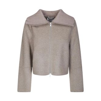 Sams&oslash;e & Sams&oslash;e Sacleo Jas - Dames - Jassen - Beige - Maat: S Zijde