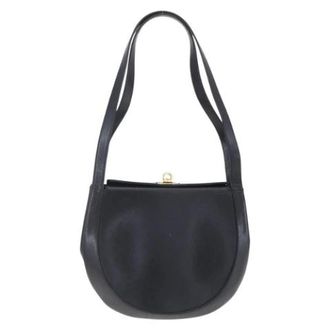 Ferragamo Pre-owned Gancini Shoulder Bag - Dames - Pre-owned - Zwart - Maat: ONE Size Leer