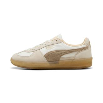 Puma Sneaker PUMA PALERMO ELEVATED WNS, Damen, Gr. 40,5, warm wei&szlig;, chocolate chip, Leder, unifarben, Schuhe Sneaker