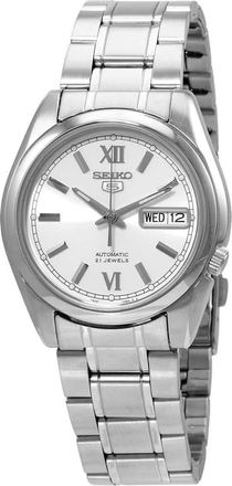 Seiko 5 Automatic Silver Dial Mens Watch SNKL51