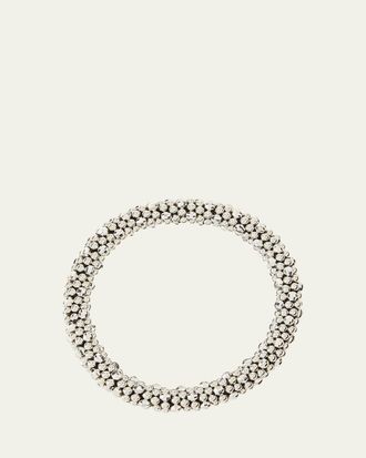 Meredith Frederick Irina Silver Mirrored Bead Bracelet