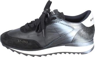 Stokton Sneaker Pelle - Dames - Sneakers - Zwart - 37 EU - Leer - Schoenen