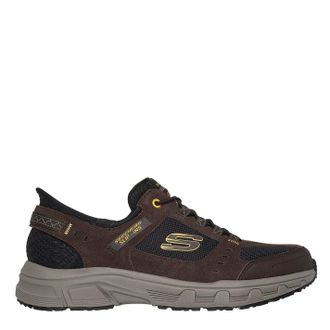 Skechers Heren Leren Relaxed Fit Schoenen (Bruin)