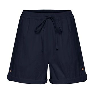 Saint Tropez SZ Shorts - Dames - Korte broeken - Blauw - Maat: XS Katoen