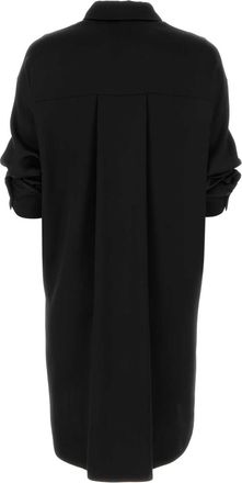 Loewe Womens Shirt Dress Black Silk