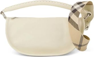 Burberry Borsa a spalla B-Clip con tracolla a quadri - Toni neutri