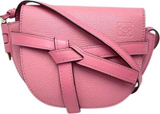 Loewe Pre-owned Schoudertas - Dames - Vintage Schoudertas - Roze - ONE Size - Leer - Vintage