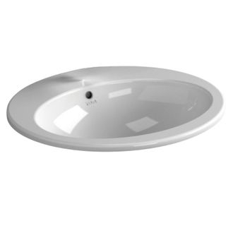 Vitra Lavabo Redondo Reciclado Vitra Outline Compacto Beige Mate 41x41 Cm
