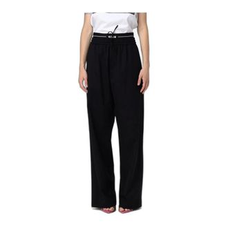 Msgm Msgm - Wijde broeken - Dames - Broeken - Zwart - Maat: 2XL