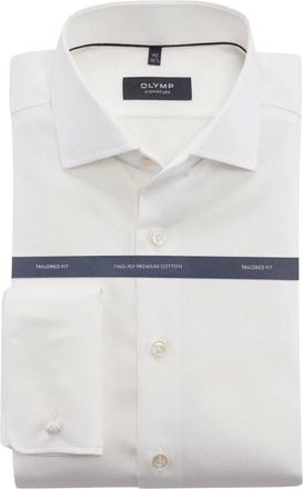 Olymp Olymp - Signature Dress Shirt - Heren - Overhemden - Wit - Maat: S Katoen